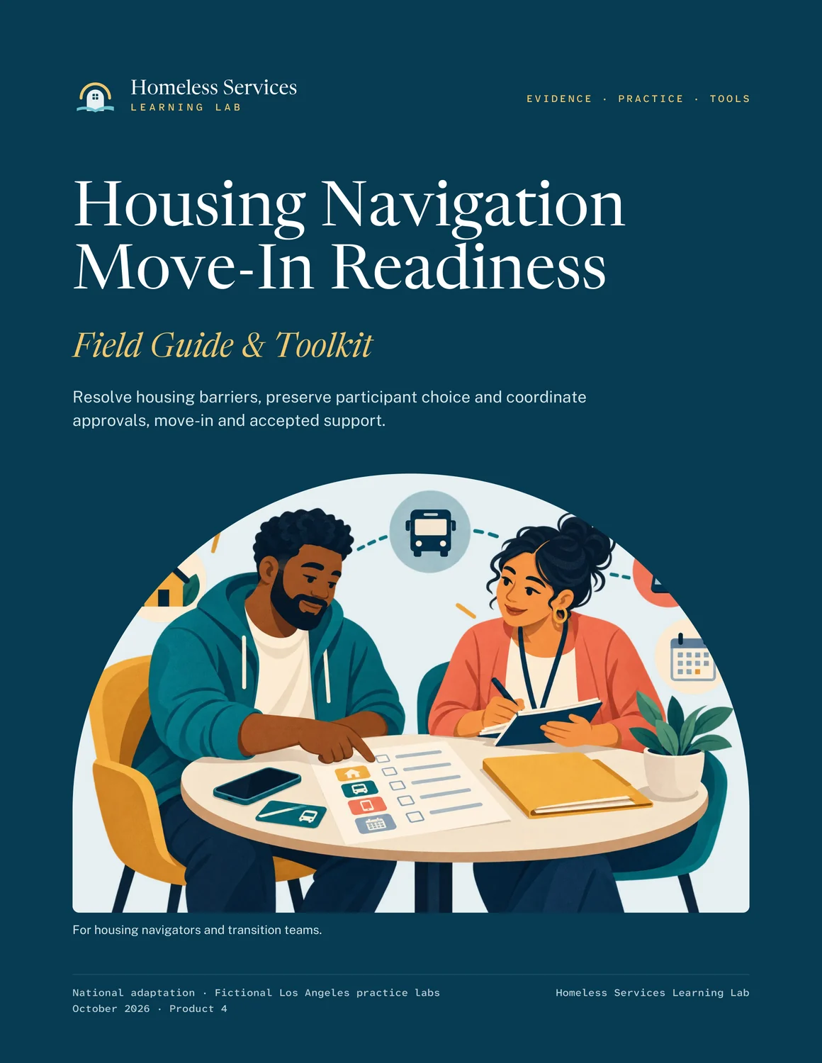 Actual first page of Housing Navigation & Move-In Readiness Field Guide & Toolkit