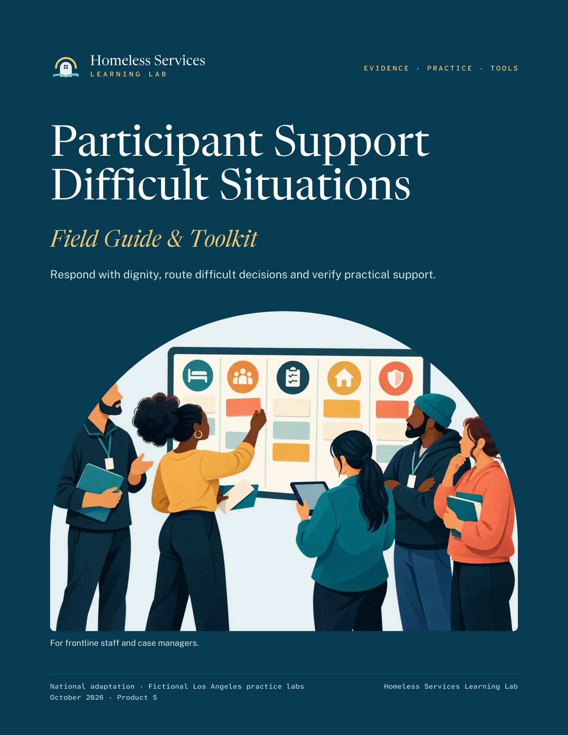 Actual first page of Participant Support & Difficult Situations Field Guide & Toolkit